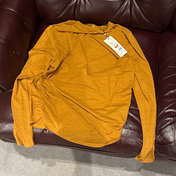 CALIA Crew Shirt Tissue Texture Golden Warmth - Picture 1 of 2